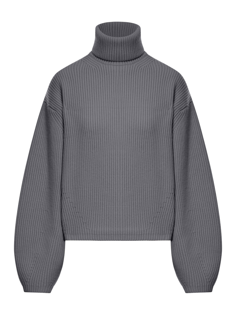 RIBBED TURTLENECK SWEATER