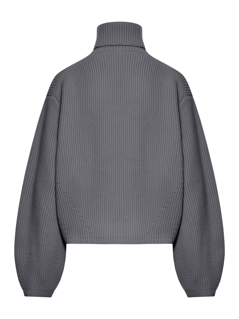 RIBBED TURTLENECK SWEATER