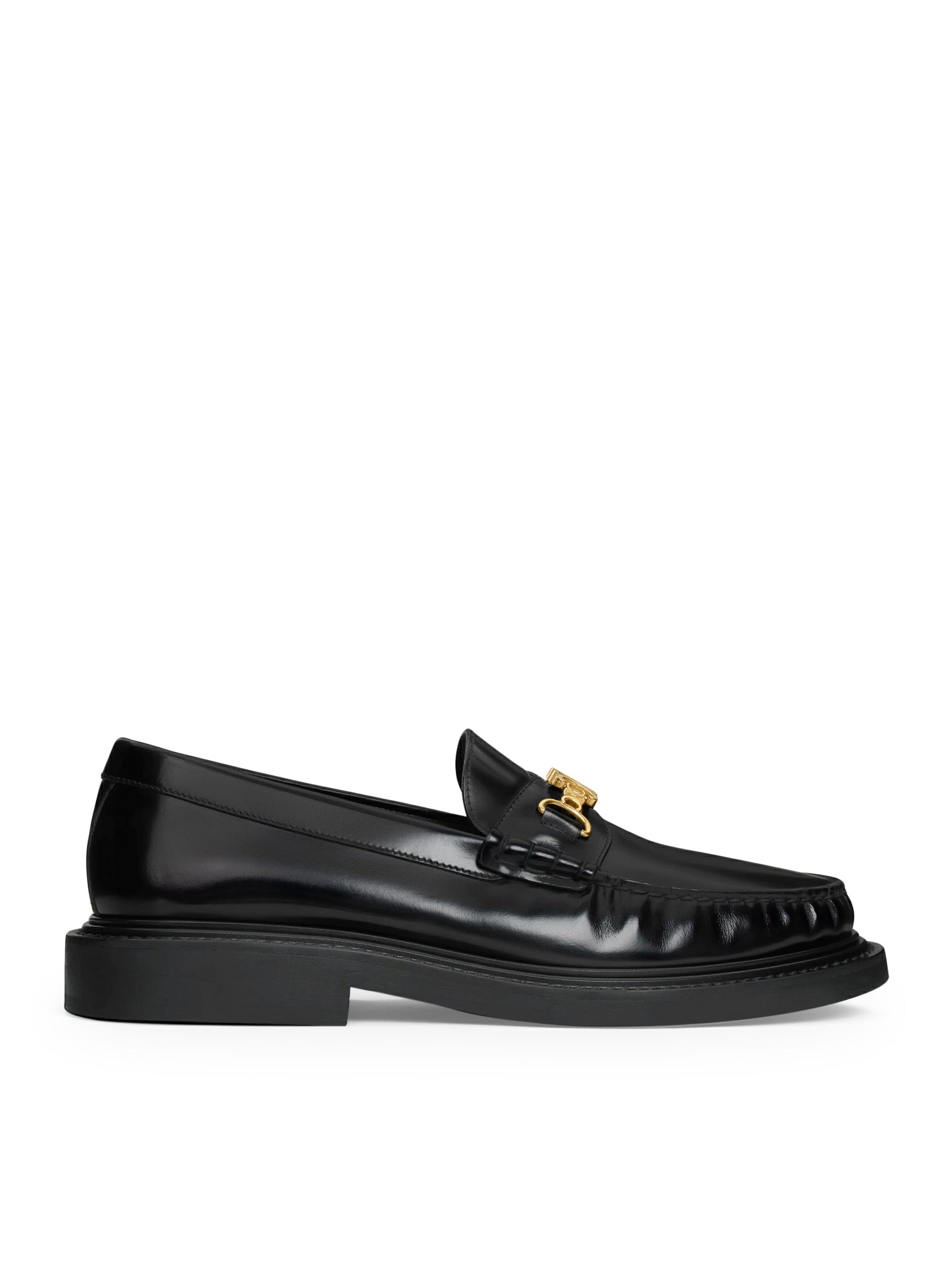 CELINE UNIVERSITÉ TRIOMPHE CHAIN ??LOAFER IN POLISHED BULL LEATHER