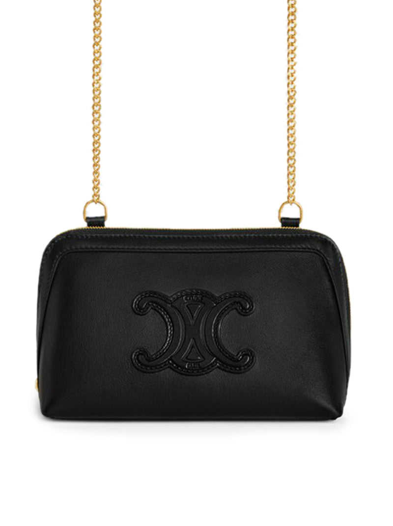 CUIR TRIOMPHE CHAIN POUCH IN SMOOTH CALFSKIN