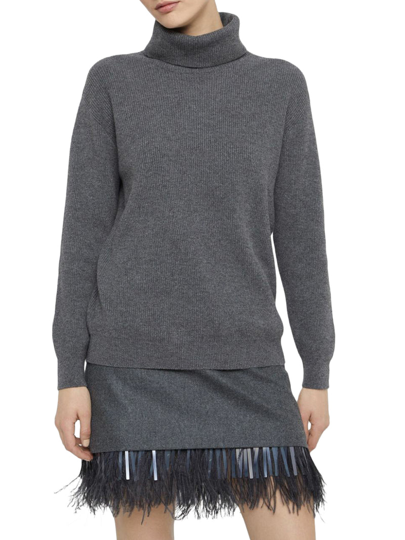 Roll-neck cashmere jumper