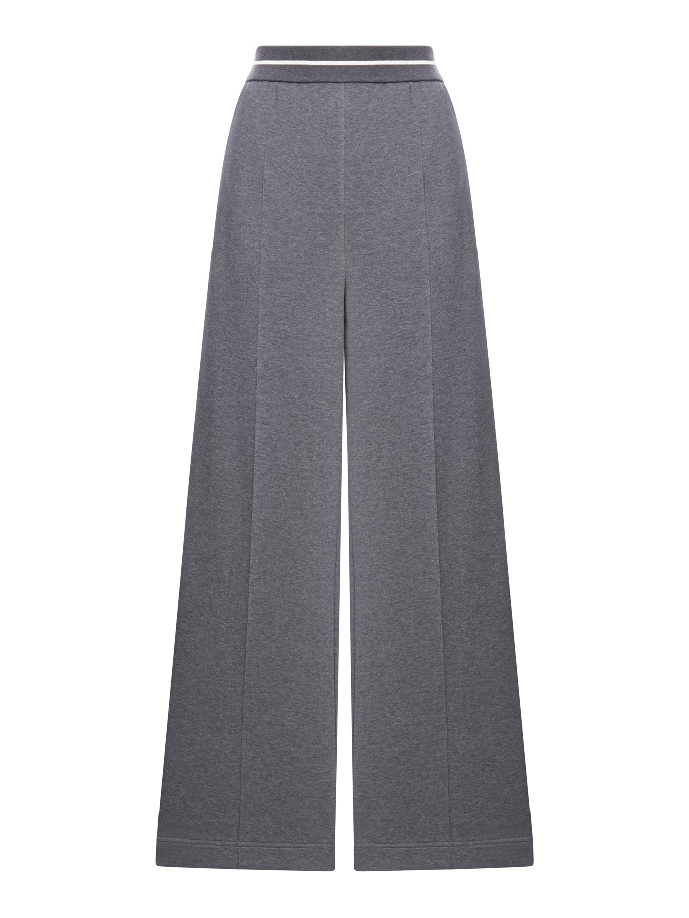 Loose trousers in techno cotton piqué