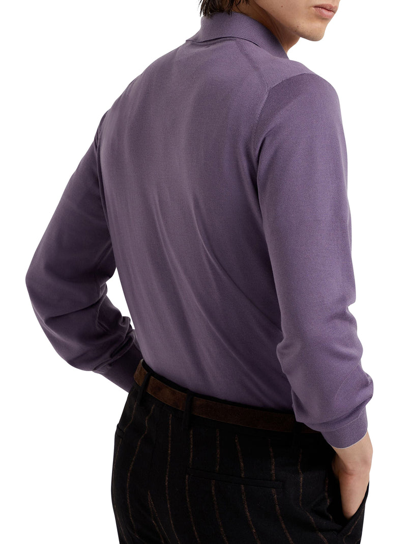 Purple amaranth polo shirt