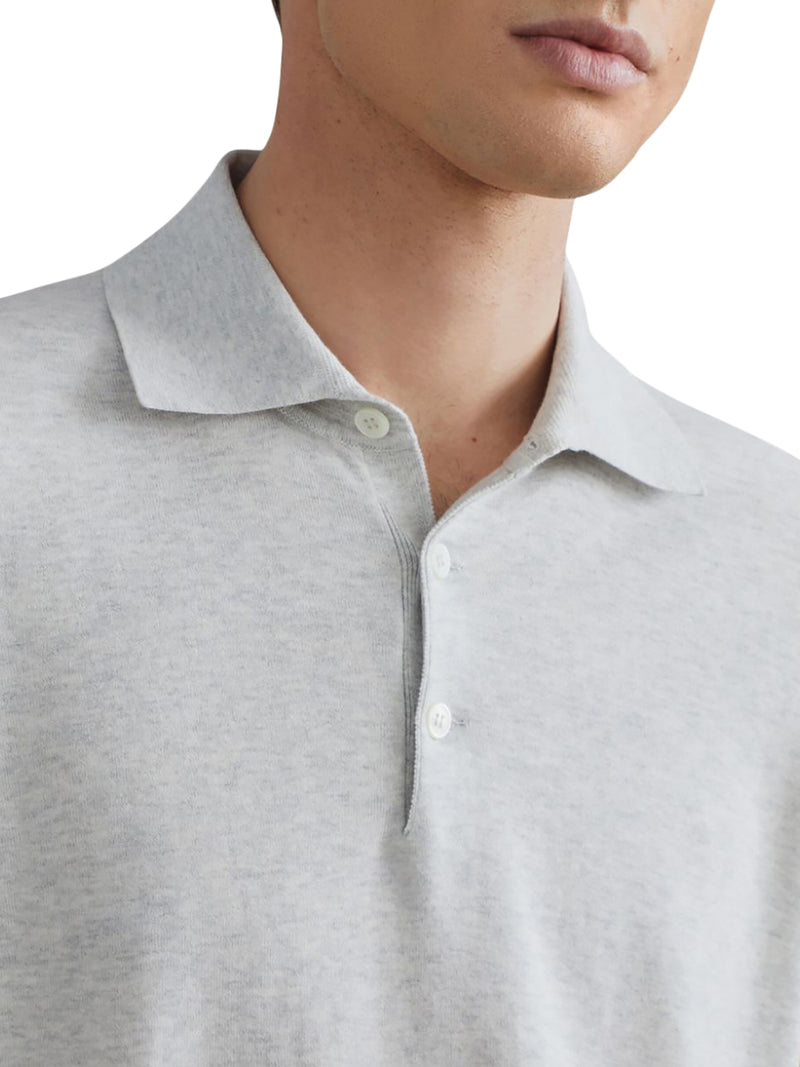 Lightweight cotton polo-style jersey