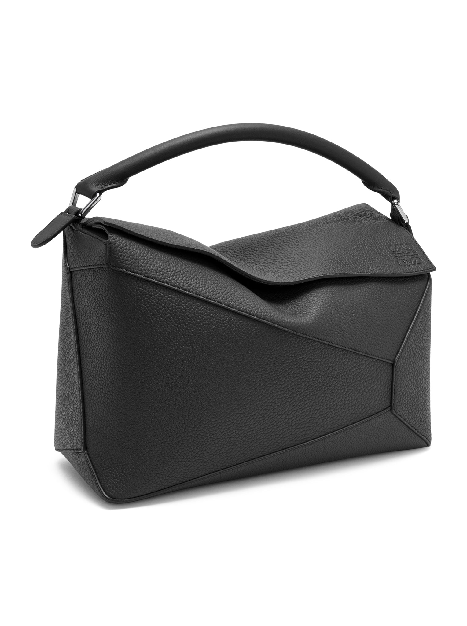 Large Puzzle bag in grained calfskin