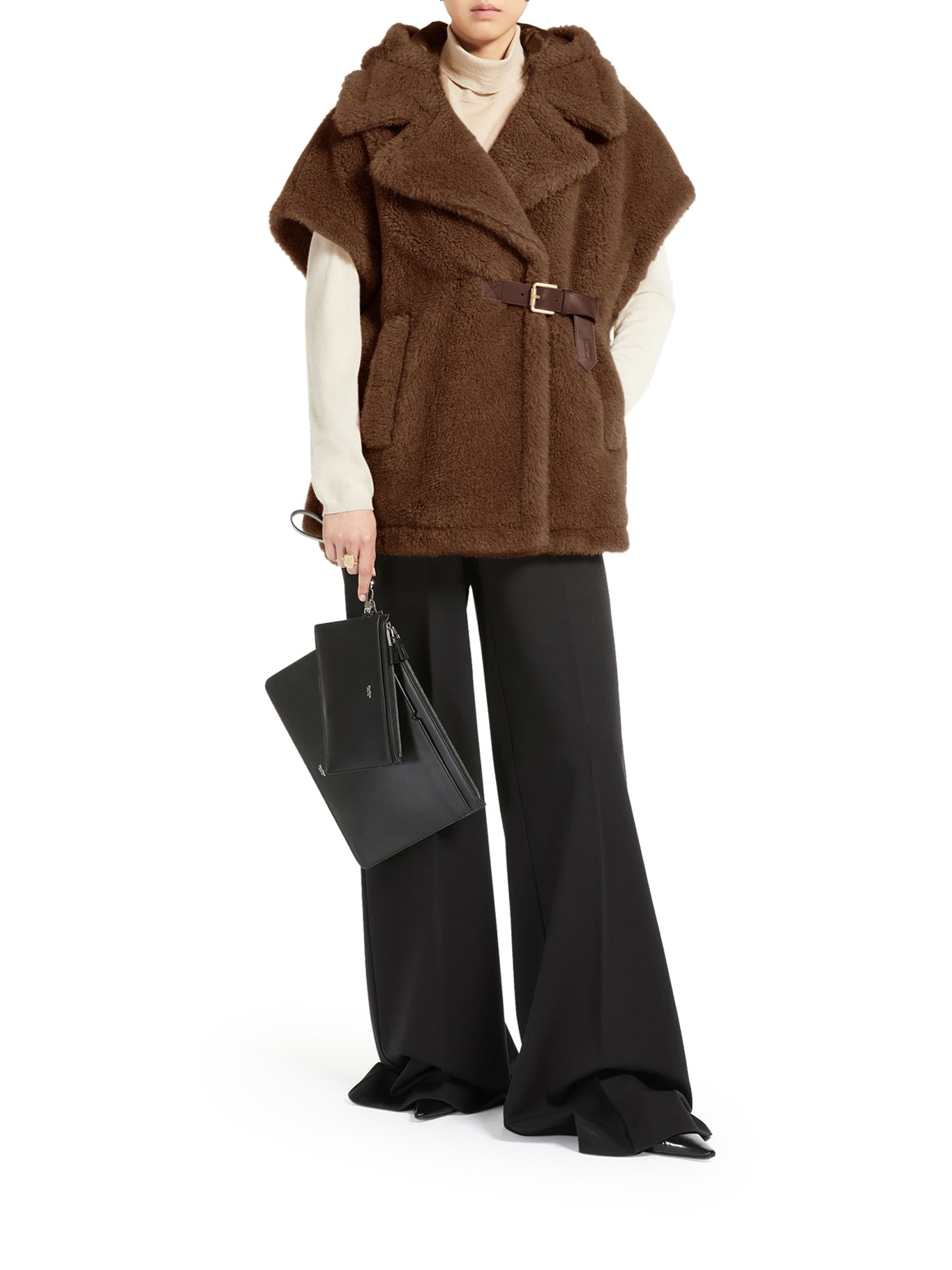 【関税＆送料込み】Max Mara Teddy Fabric Vest Cape TEDDY FABRIC VEST CAPE – Suit Negozi Row