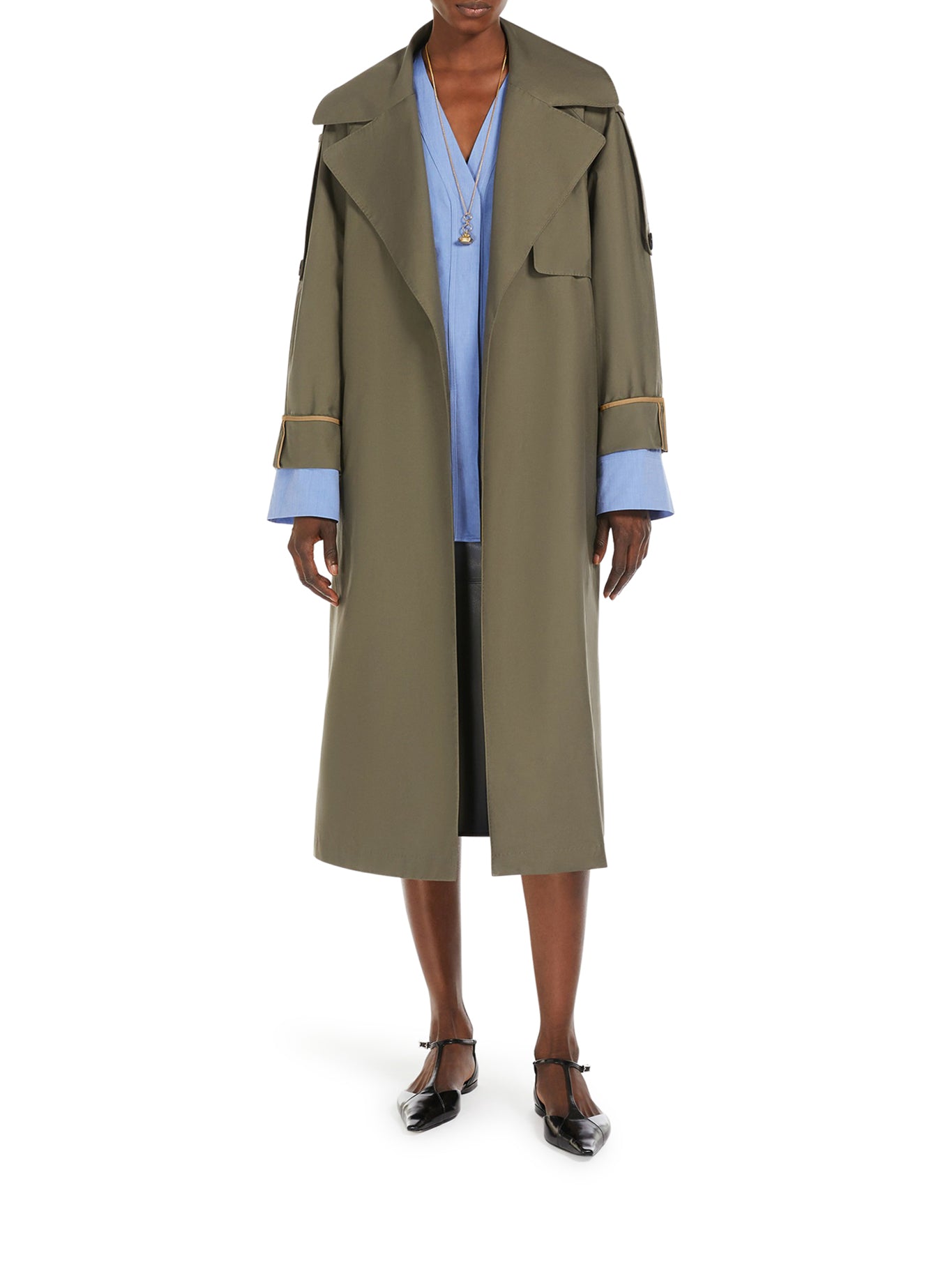 OVERALL TRENCH COAT IN DROP-PROOF TWILL