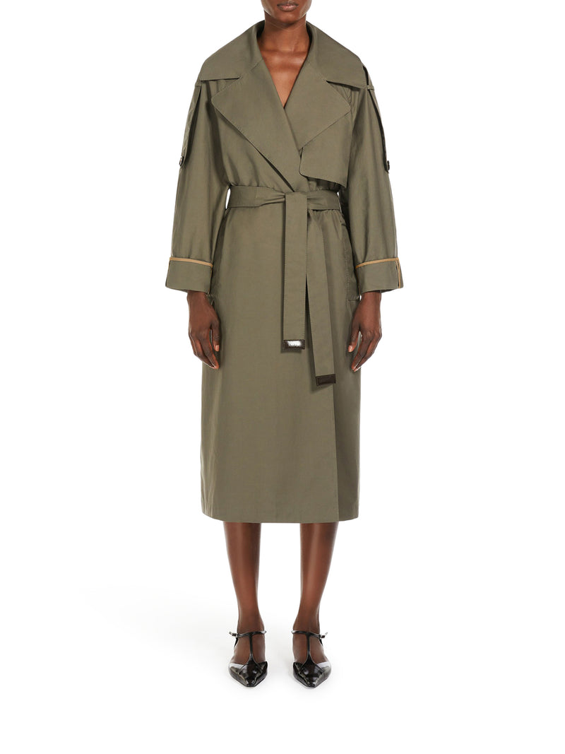 OVERALL TRENCH COAT IN DROP-PROOF TWILL