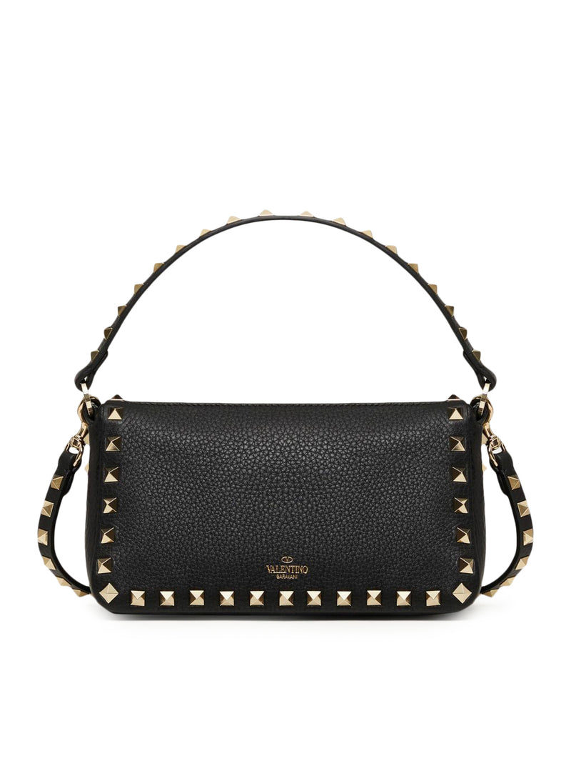 SMALL ROCKSTUD SHOULDER BAG IN GRAINED CALFSKIN