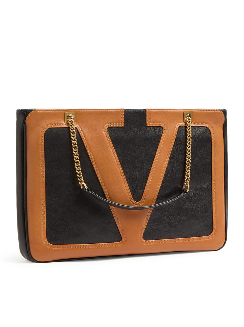 VALENTINO GARAVANI VIVA SUPERSTAR MEDIUM NAPPA LEATHER SHOPPING BAG