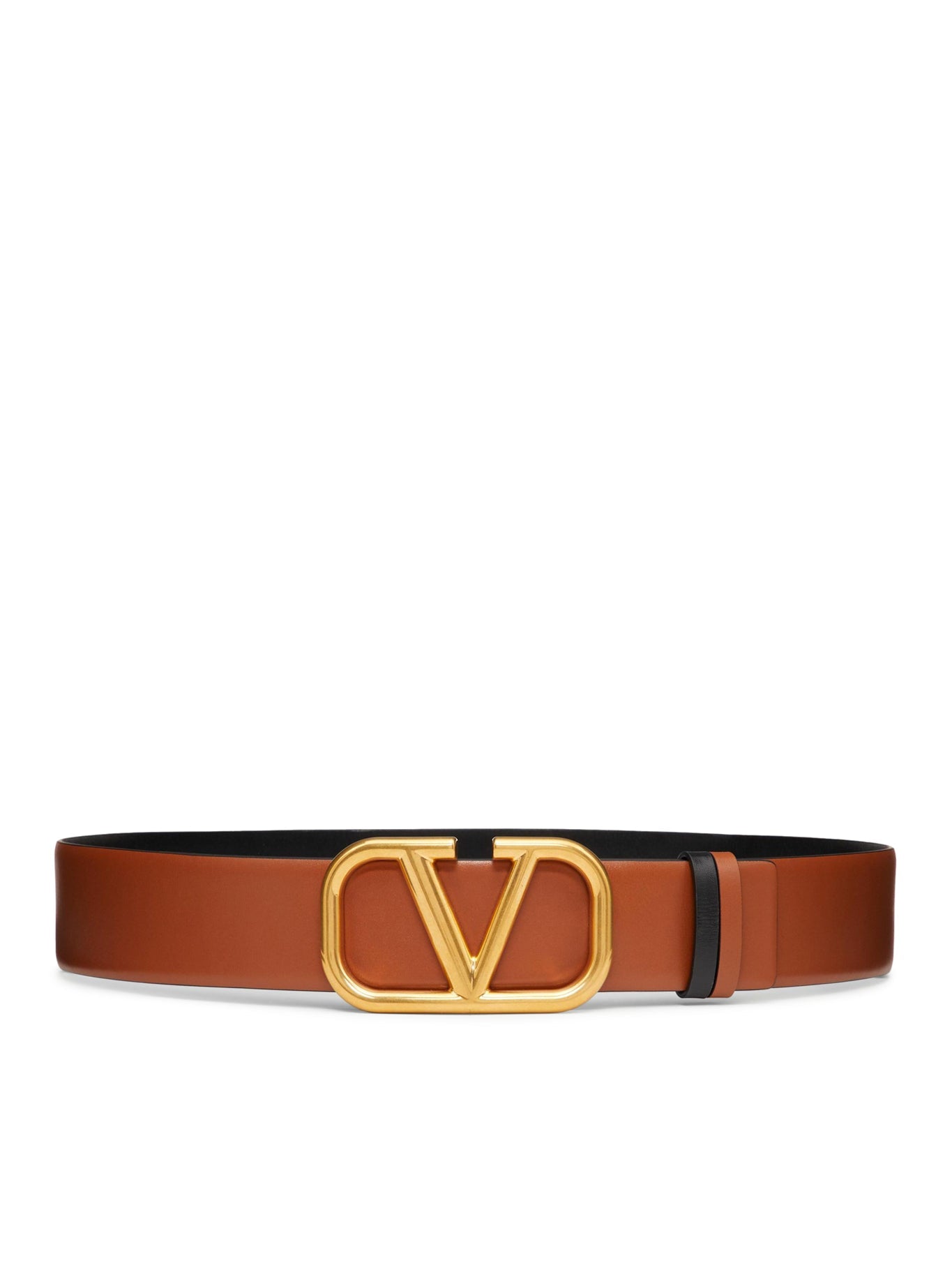 VLOGO SIGNATURE REVERSIBLE BELT IN GLOSSY CALFSKIN 40MM