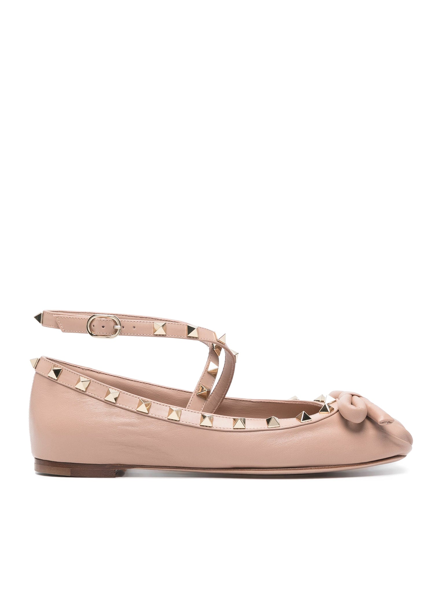 ROCKSTUD BALLERINA IN NAPPA