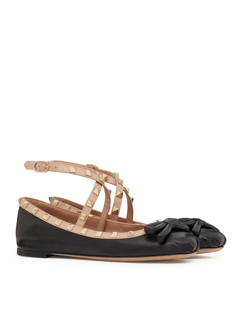 ROCKSTUD BALLERINA IN NAPPA