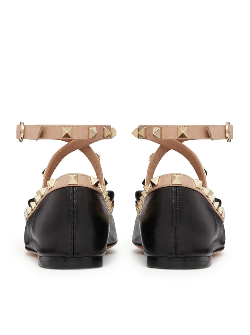 ROCKSTUD BALLERINA IN NAPPA