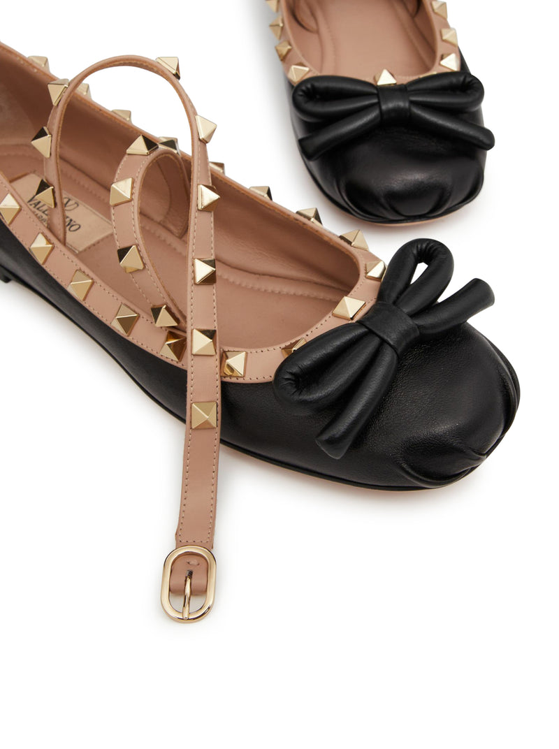 ROCKSTUD BALLERINA IN NAPPA