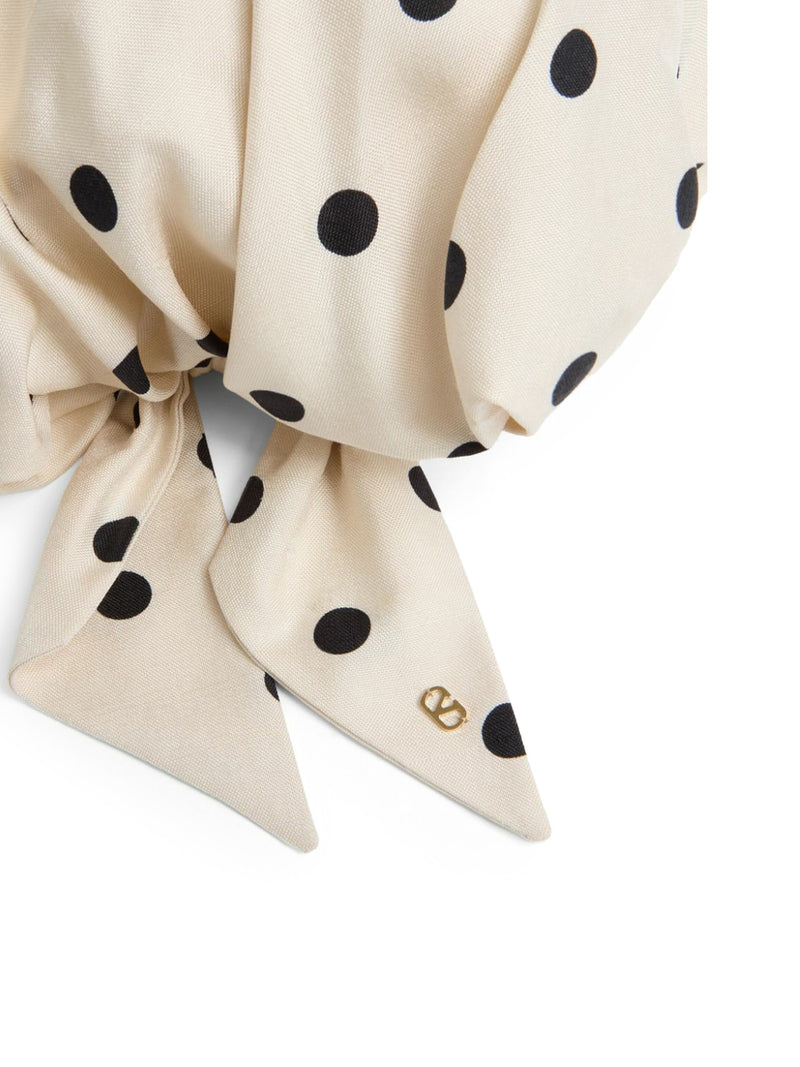 SILK POLKA DOT TURBAN