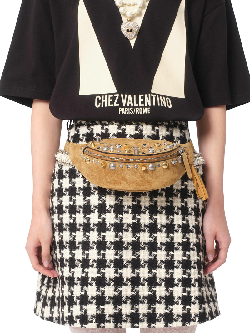 CHEZ VALENTINO PRINT COTTON JERSEY T-SHIRT