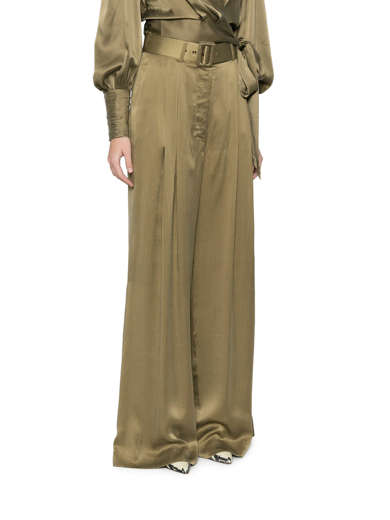 WIDE LEG PANTS IN SETA