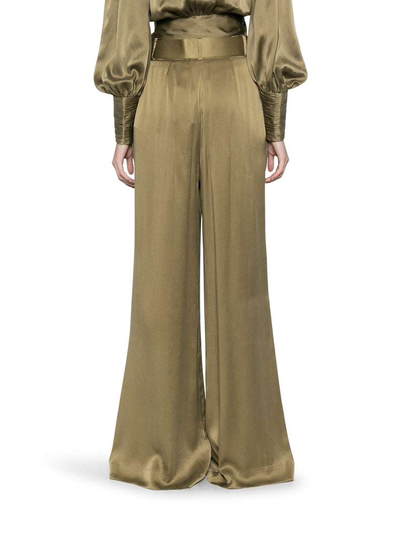 WIDE LEG PANTS IN SETA