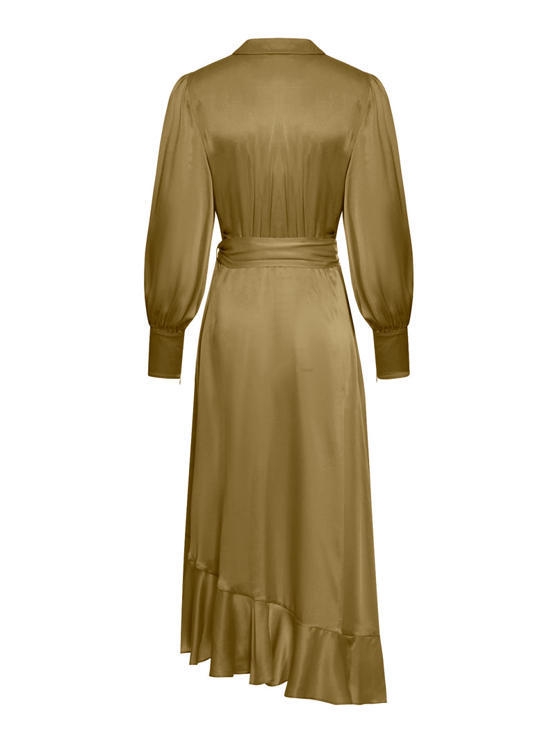 SILK WRAP DRESS