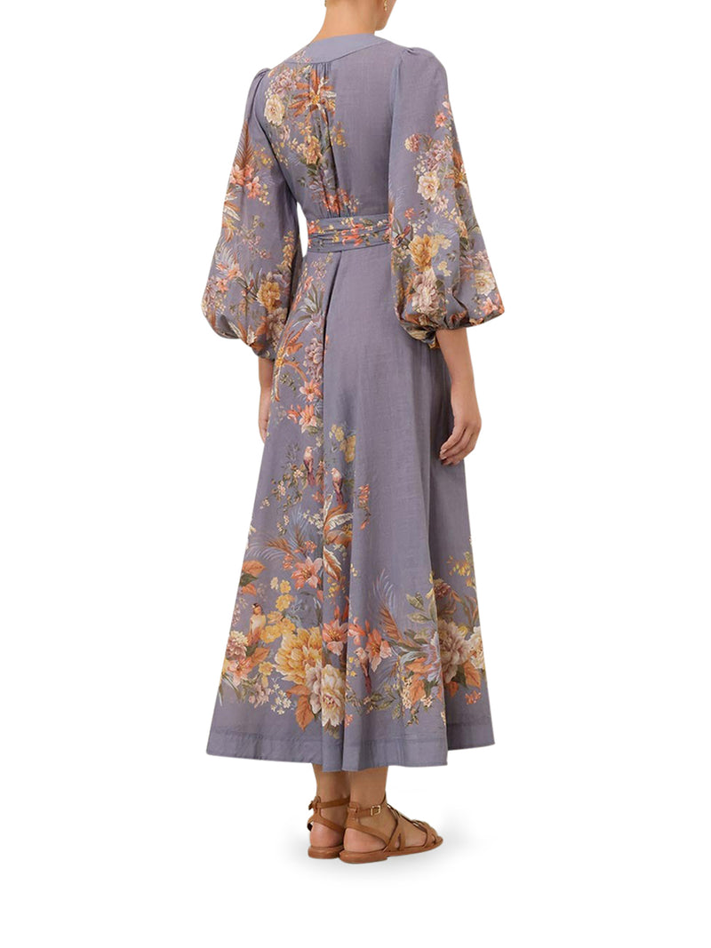 TALLOW WRAP MIDI DRESS