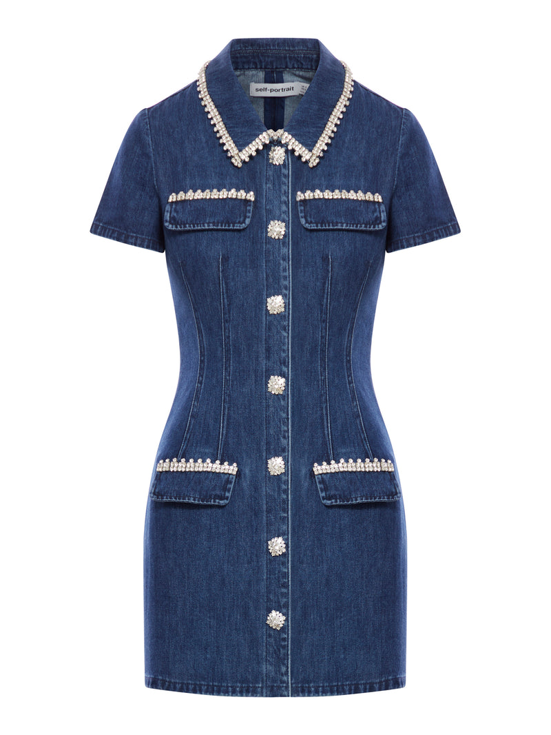 SHORT DENIM DRESS