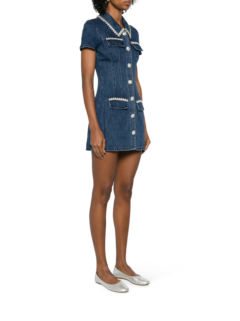 SHORT DENIM DRESS