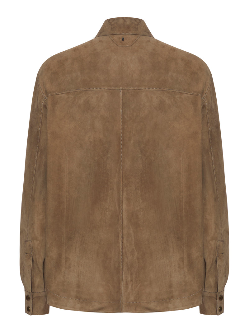 SUEDE OVERSHIRT