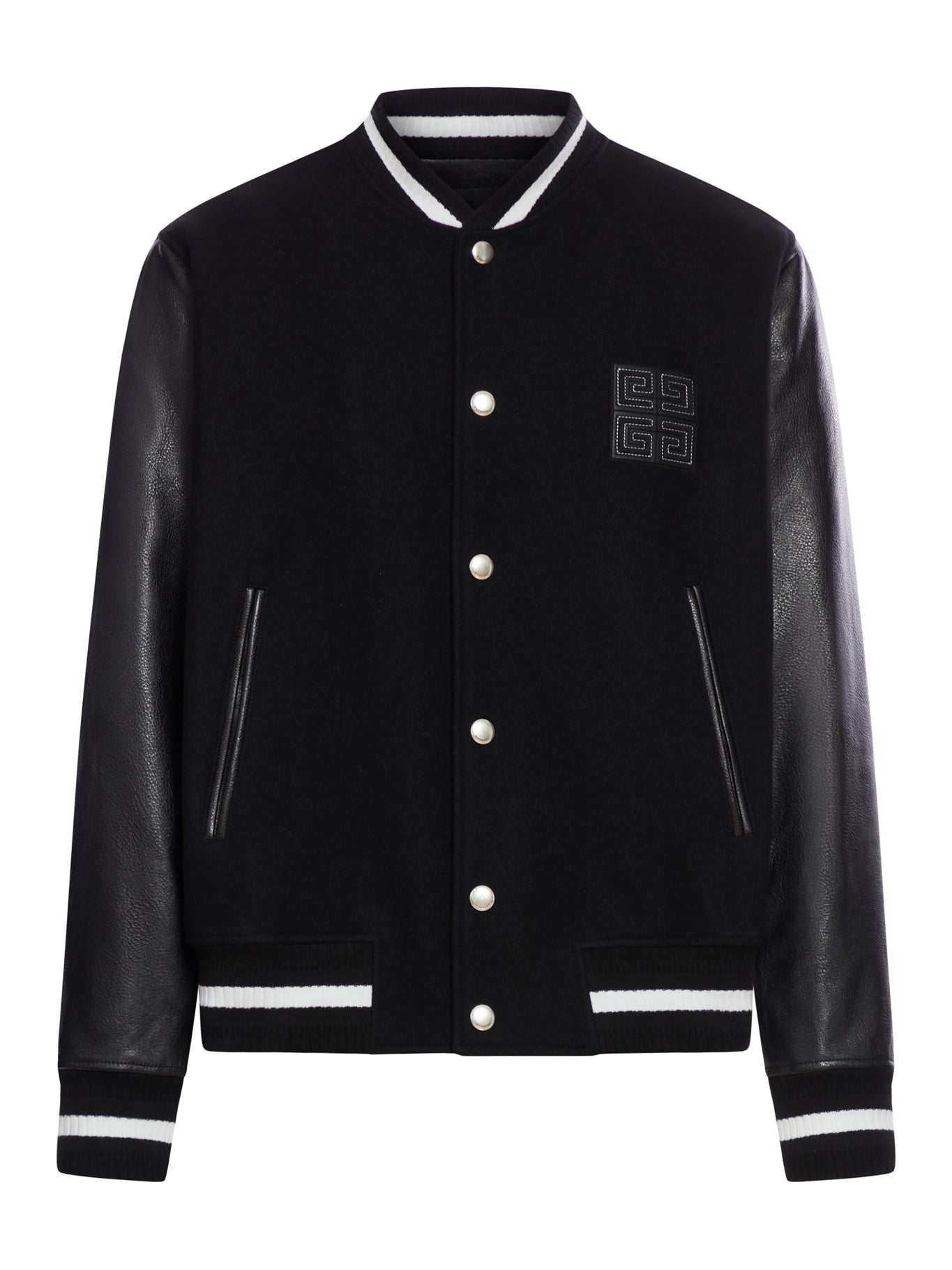 4G WOOL AND LEATHER VARSITY JACKET