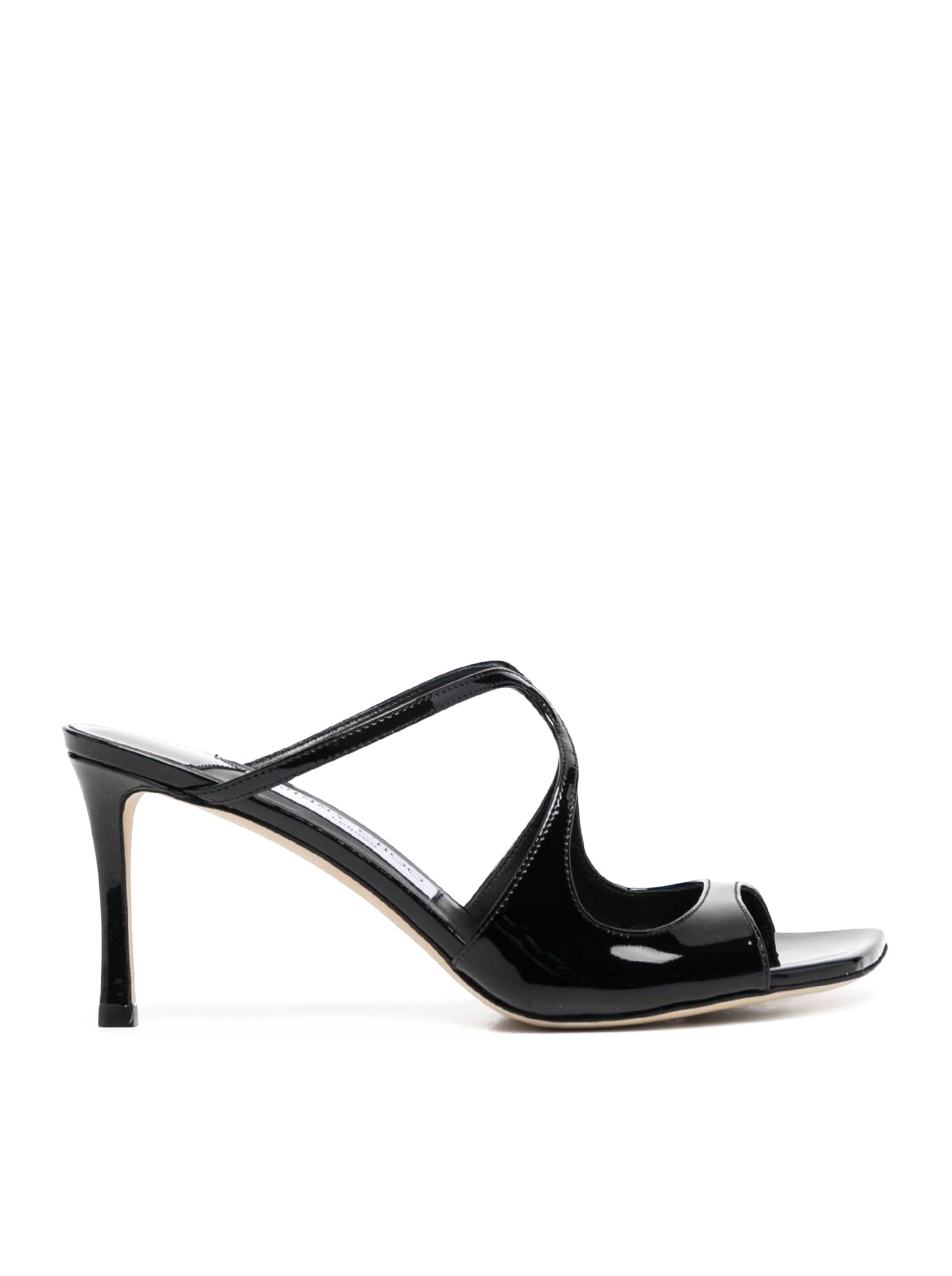 ANISE 75MM SHINY LEATHER SANDALS