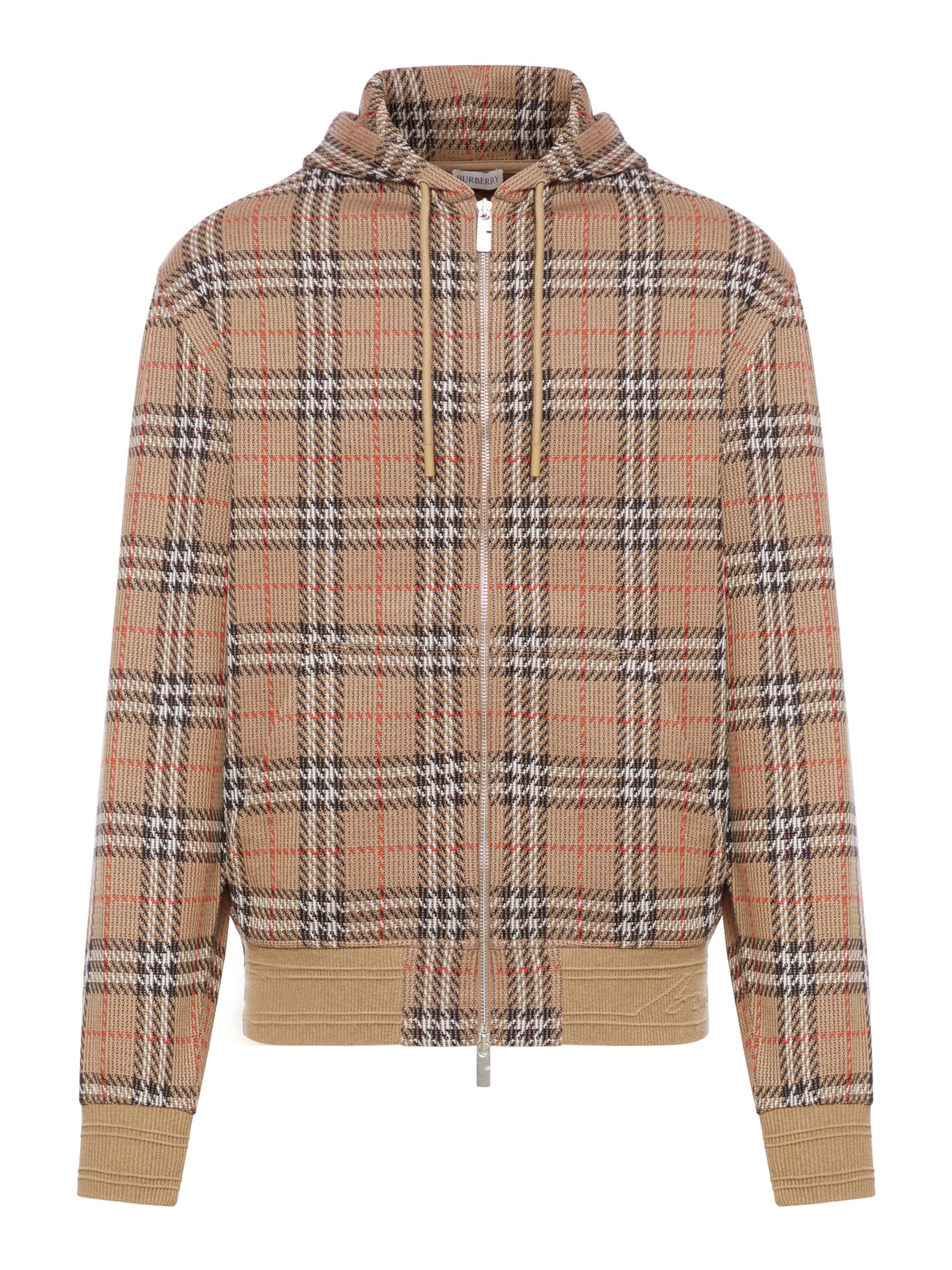 VINTAGE CHECK ZIP-UP SWEATSHIRT