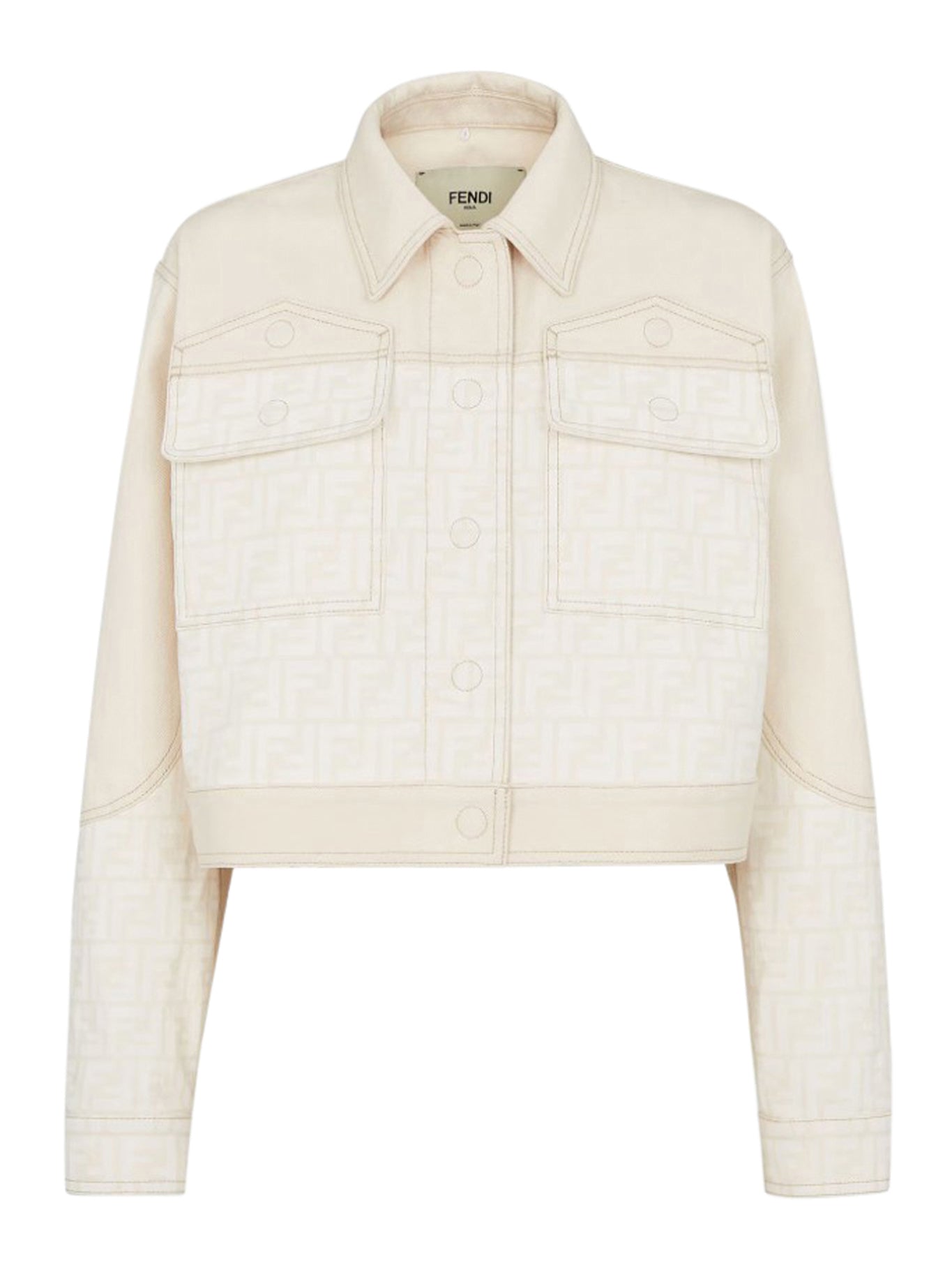 FF WHITE DENIM BLOUSON