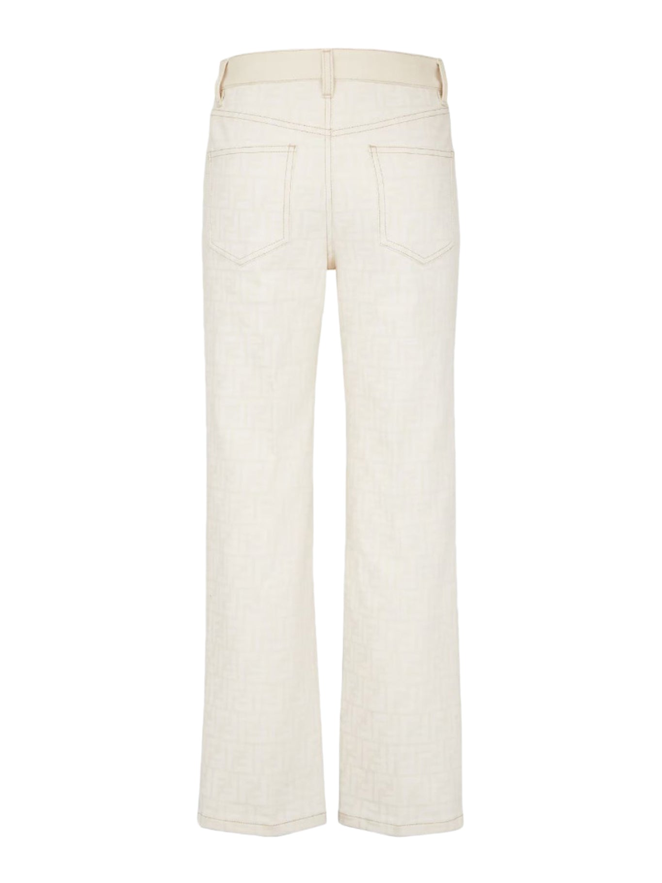 FF WHITE DENIM PANTS