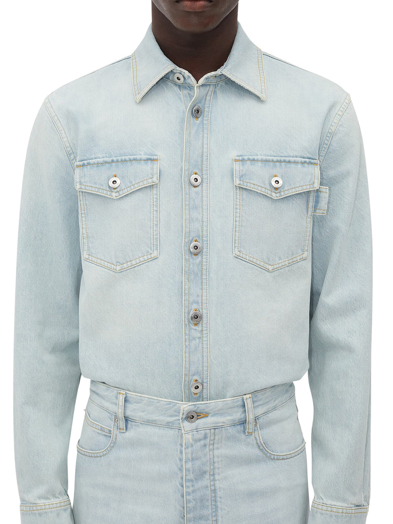 OVERSHIRT IN DENIM EXTRA BLEACH