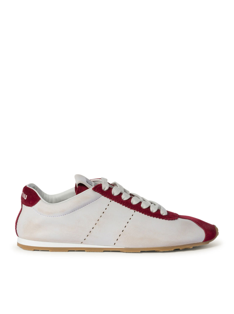 PLUME SNEAKERS IN NAPPA AND SUEDE