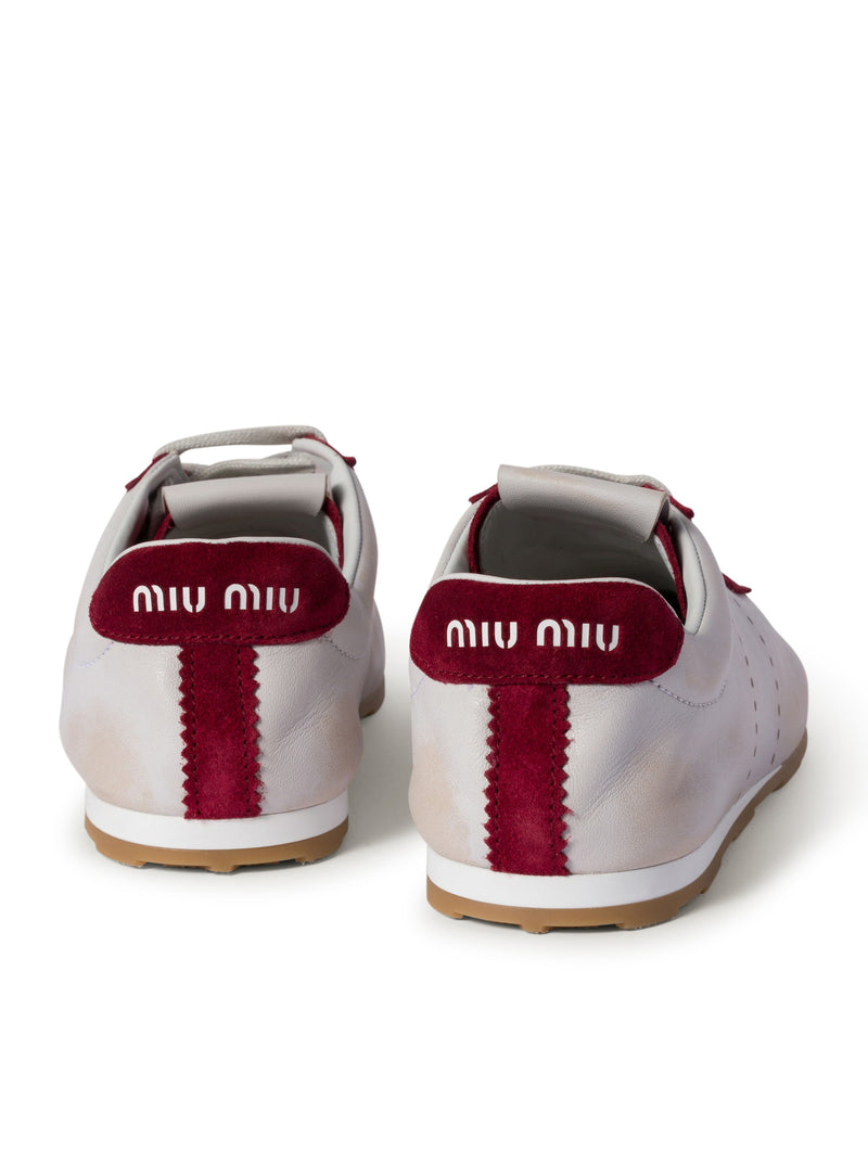 PLUME SNEAKERS IN NAPPA AND SUEDE