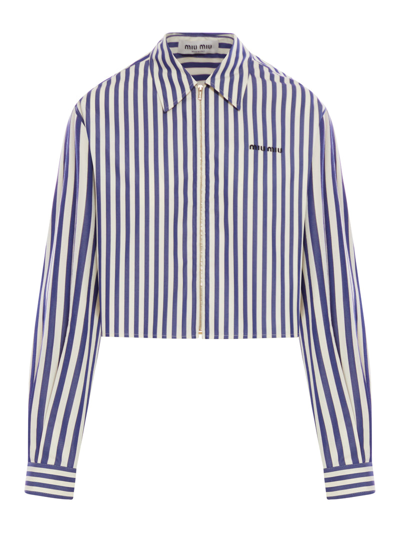 STRIPED POPLIN SHIRT