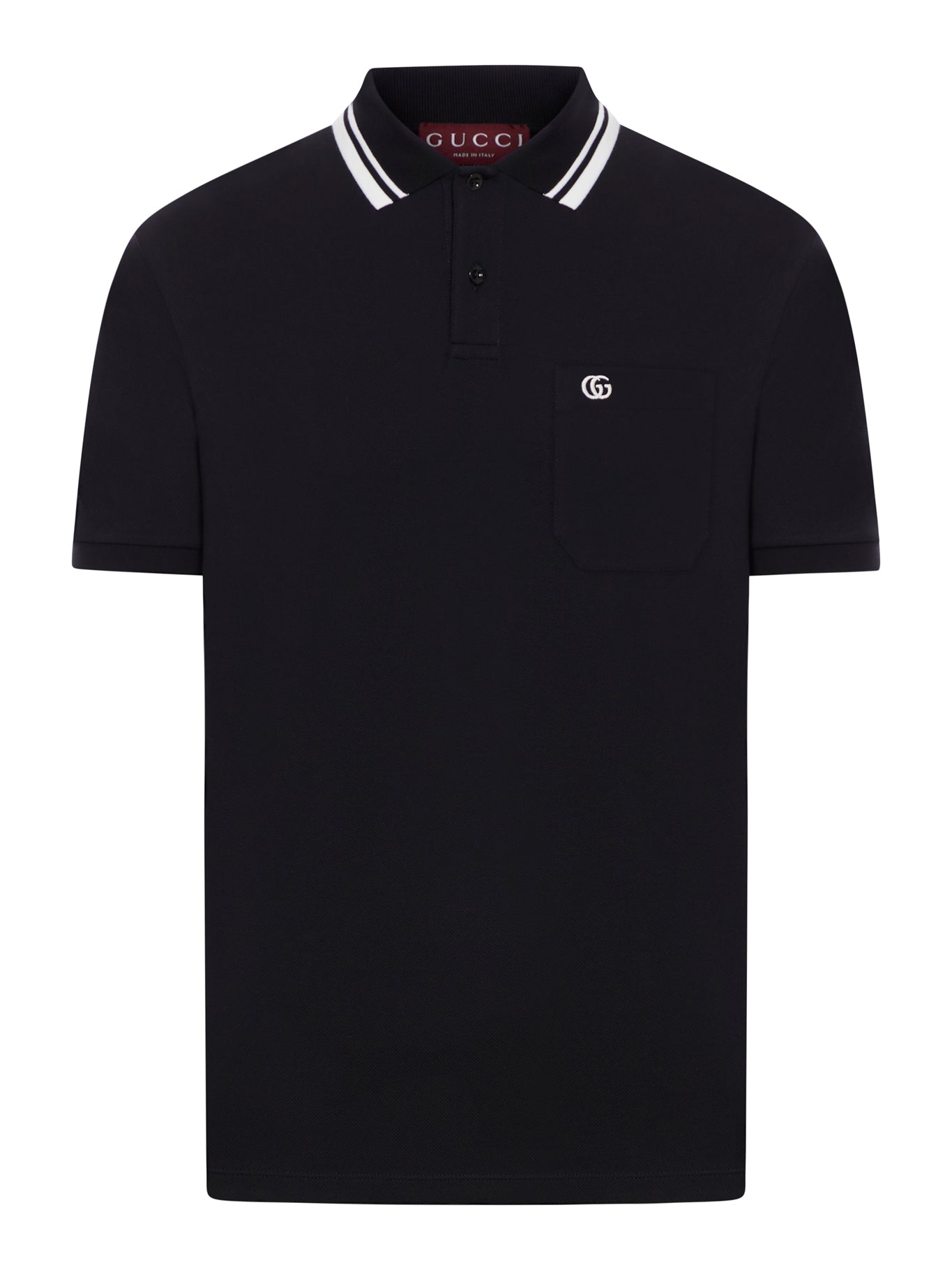 COTTON POLO WITH WEB DETAIL