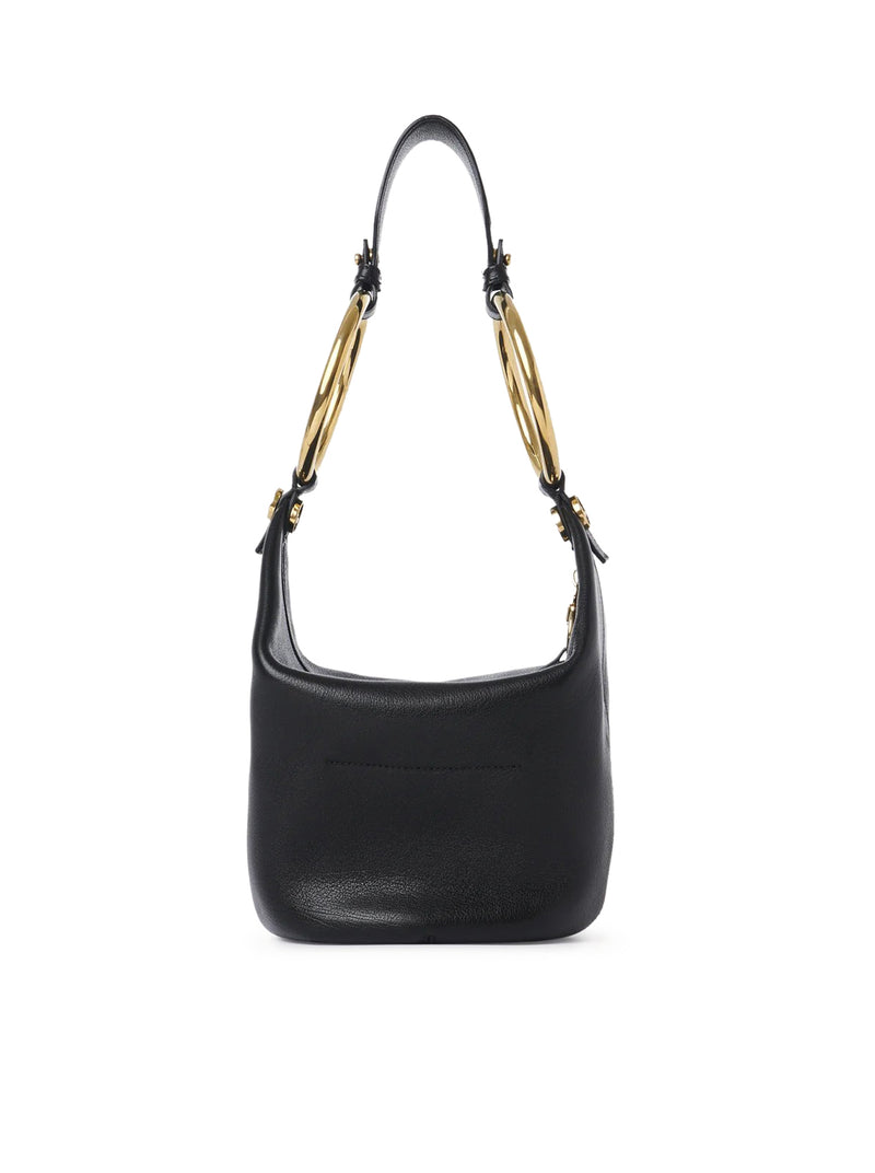 SMALL BRACELET BAG IN GRANATE BUFFALO LEATHER