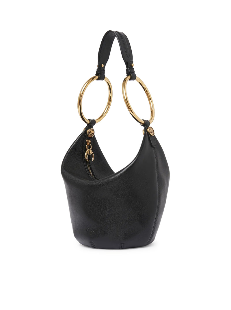 SMALL BRACELET BAG IN GRANATE BUFFALO LEATHER