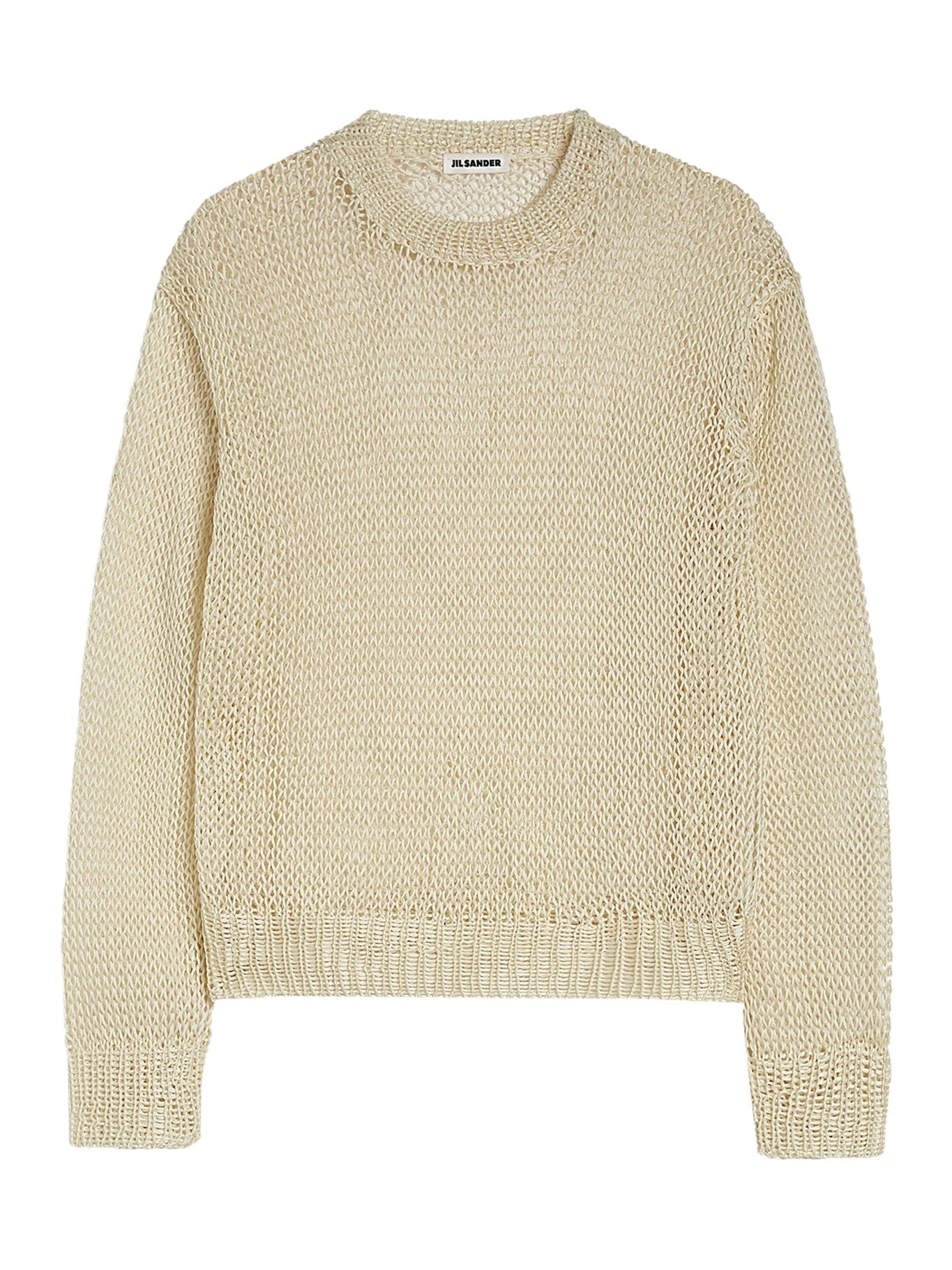 CREWNECK SWEATER IN OPENWORK SILK