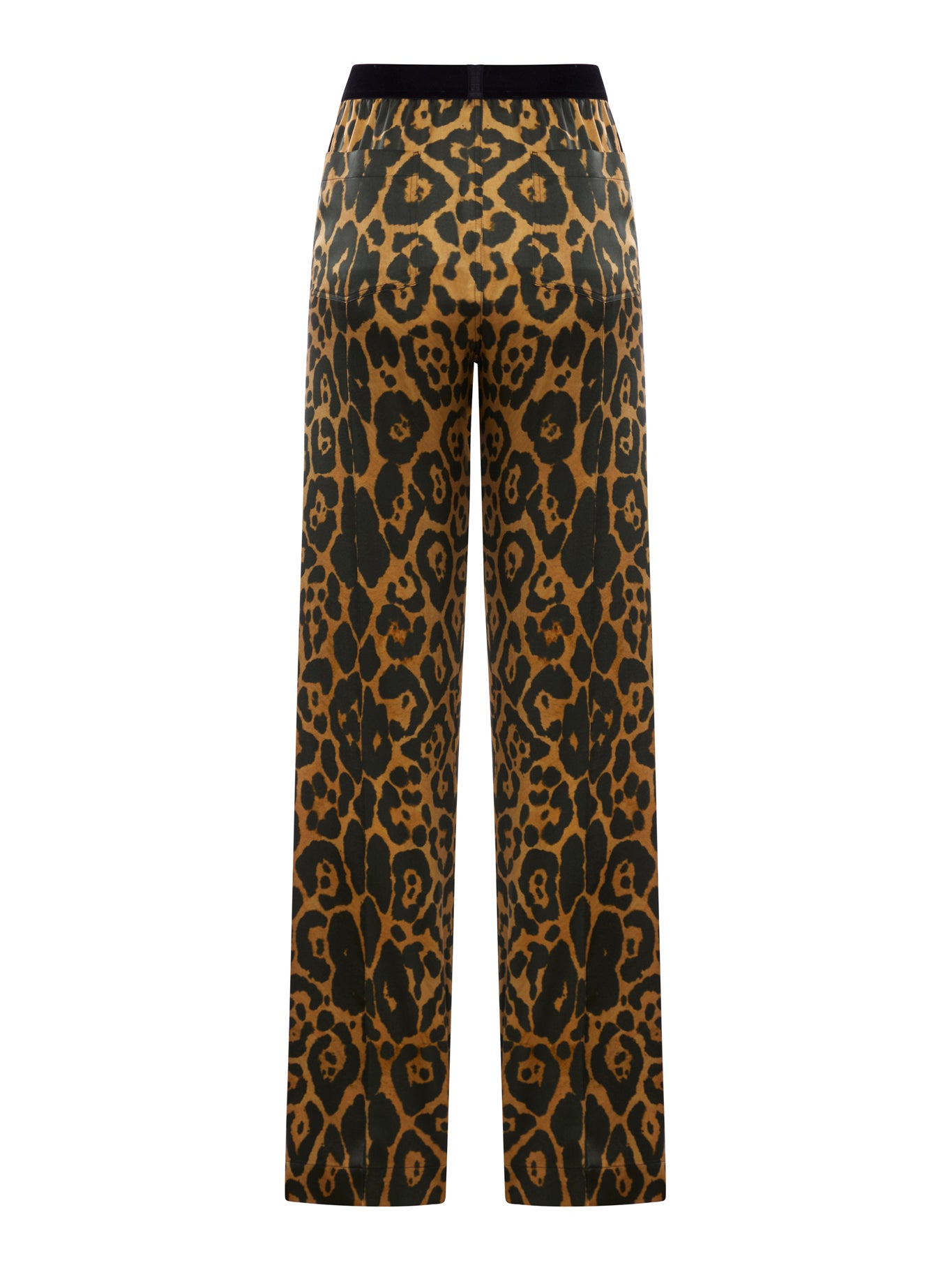 PRINTED SILK TROUSERS