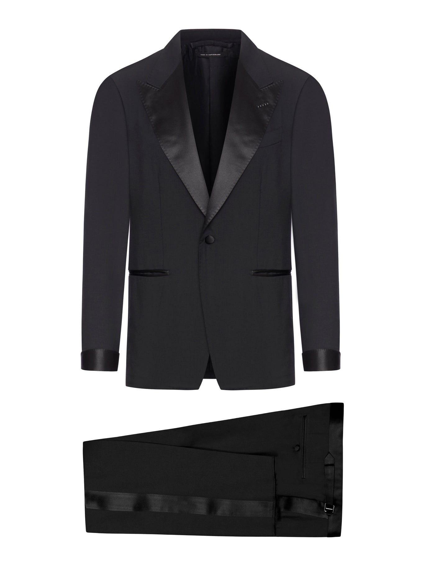 COOL WOOL TUXEDO SUIT