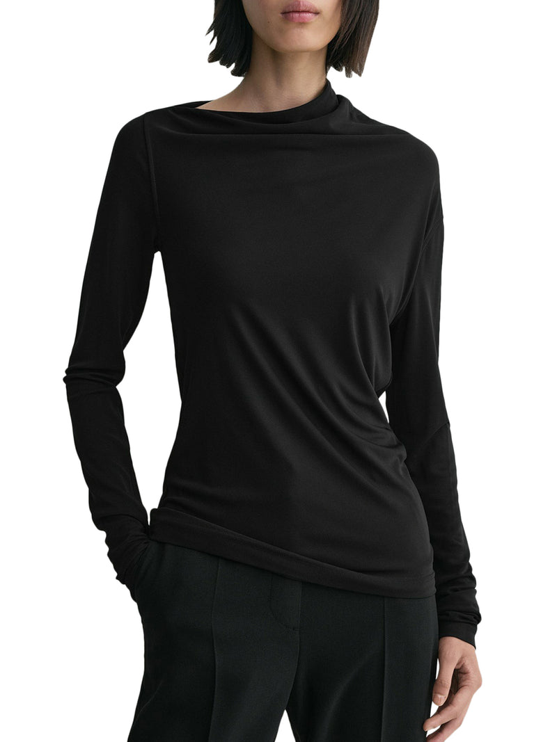 ASYMMETRIC TOP IN STRETCH JERSEY