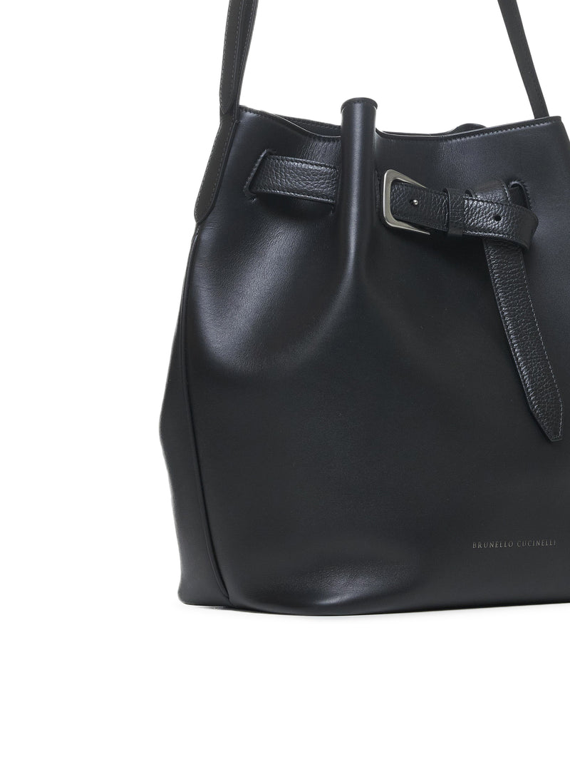 Leather Bucket Bag