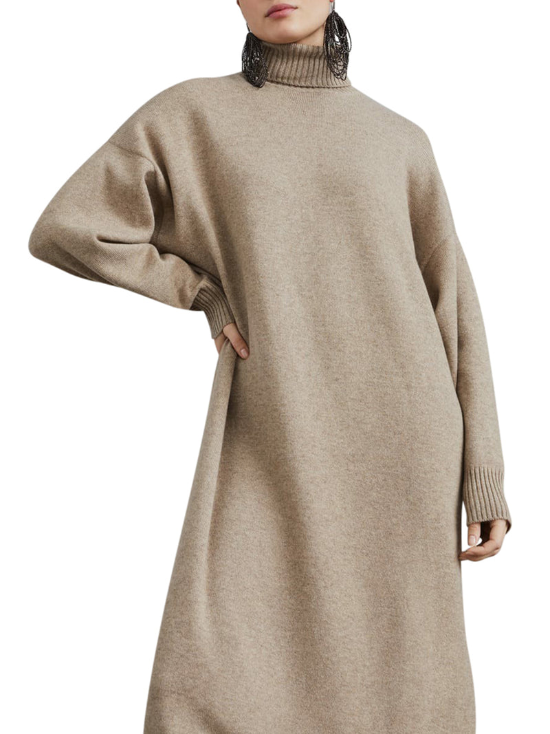 Cashmere Knit Dress with Mobile