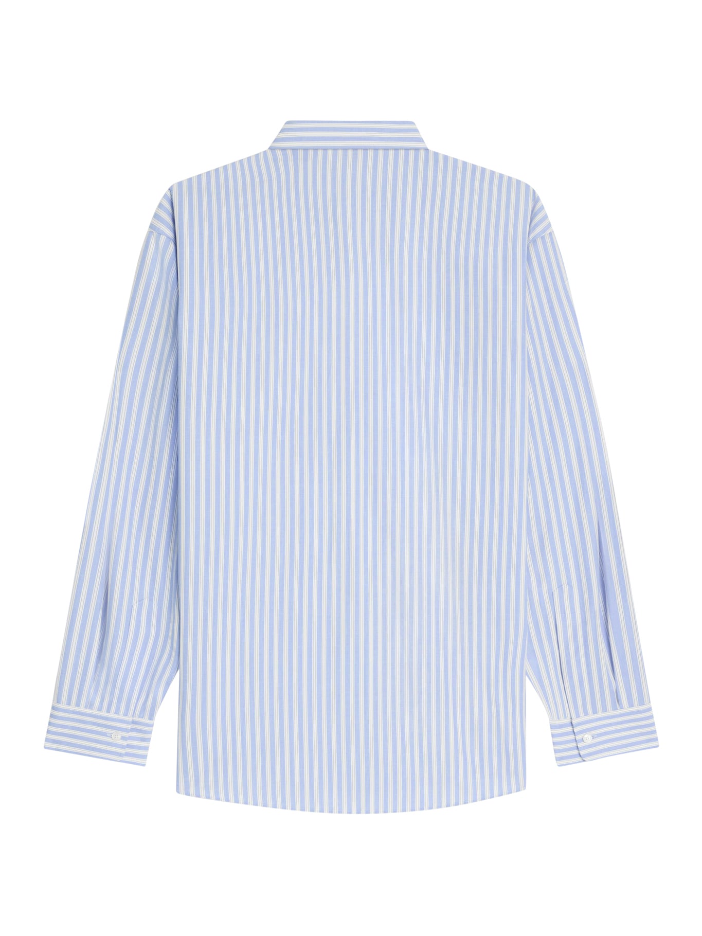 OVERSIZED SHIRT IN STRIPED COTTON POPLIN