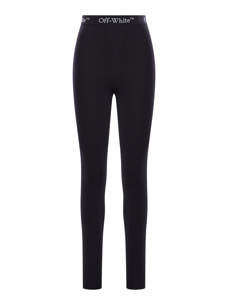 SPORTS LEGGINGS WITH LOGO BAND