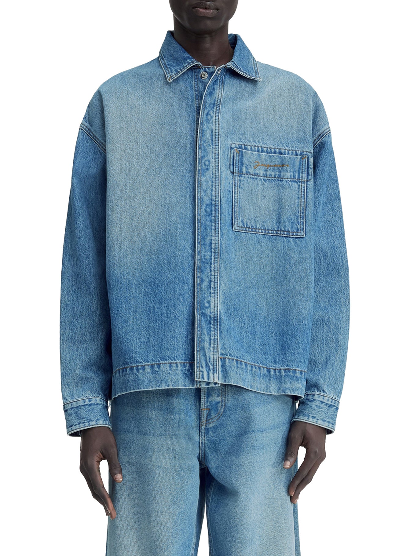 Boxy denim shirt