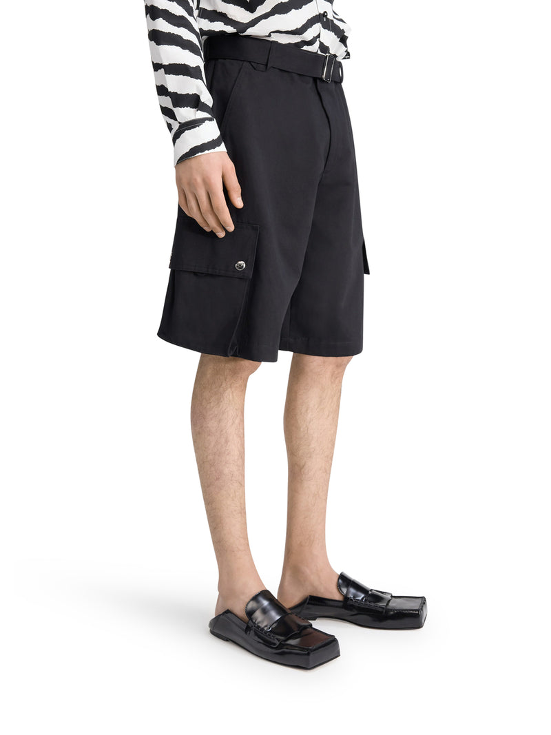 Belted cargo shorts